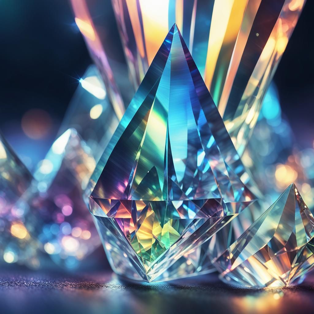 A Crystal Prism Illuminates the Spectrum of Light