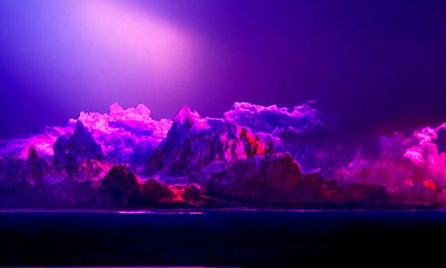 Seascape Painting in a Hyperrealistic Style