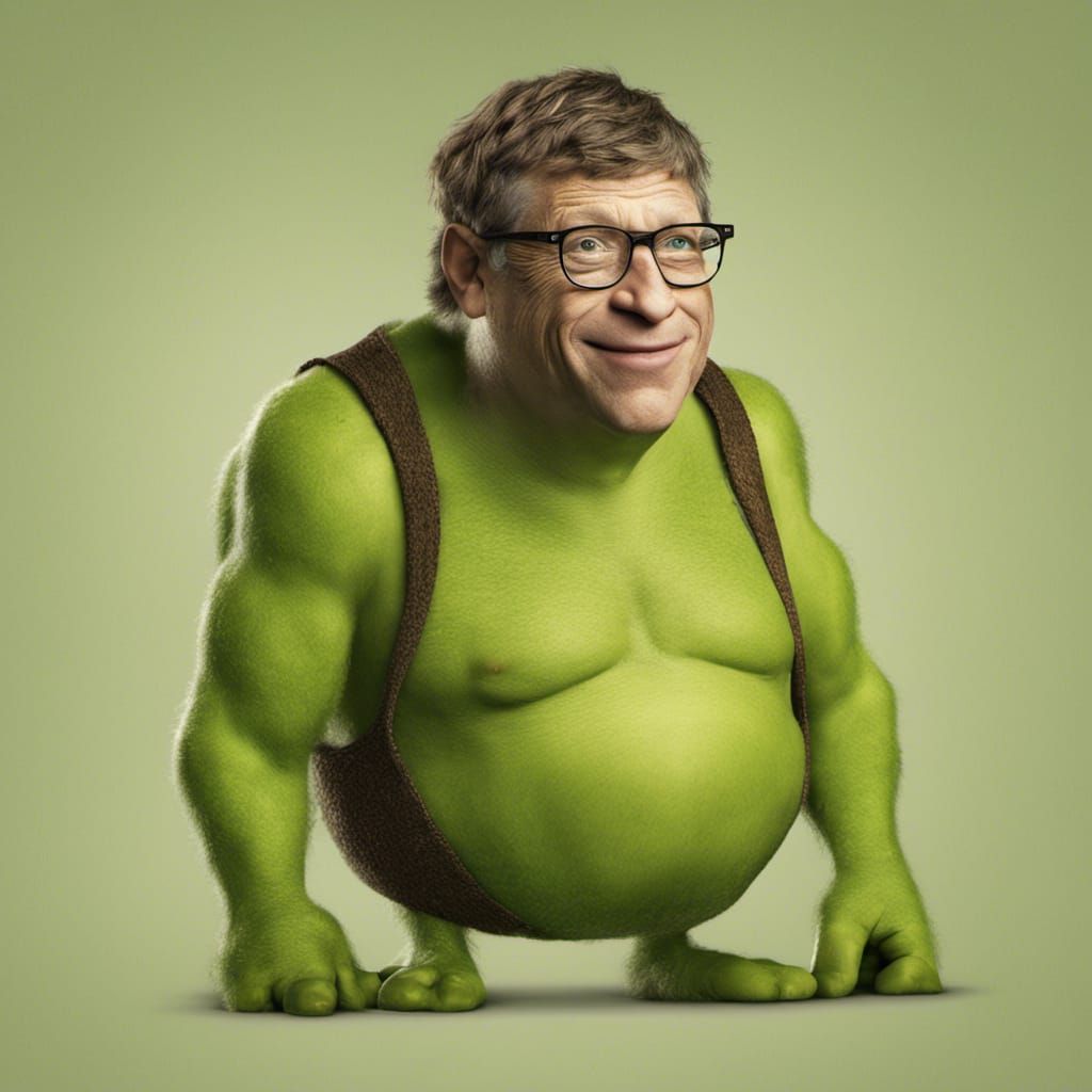 Bill Gates as Shrek