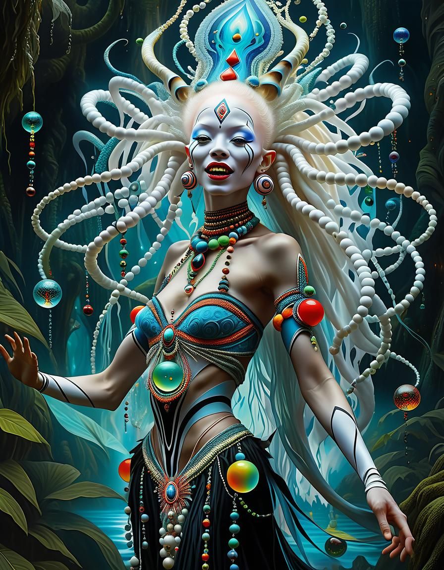 Surreal Shaman Dreamscape in Digital Oil Painting