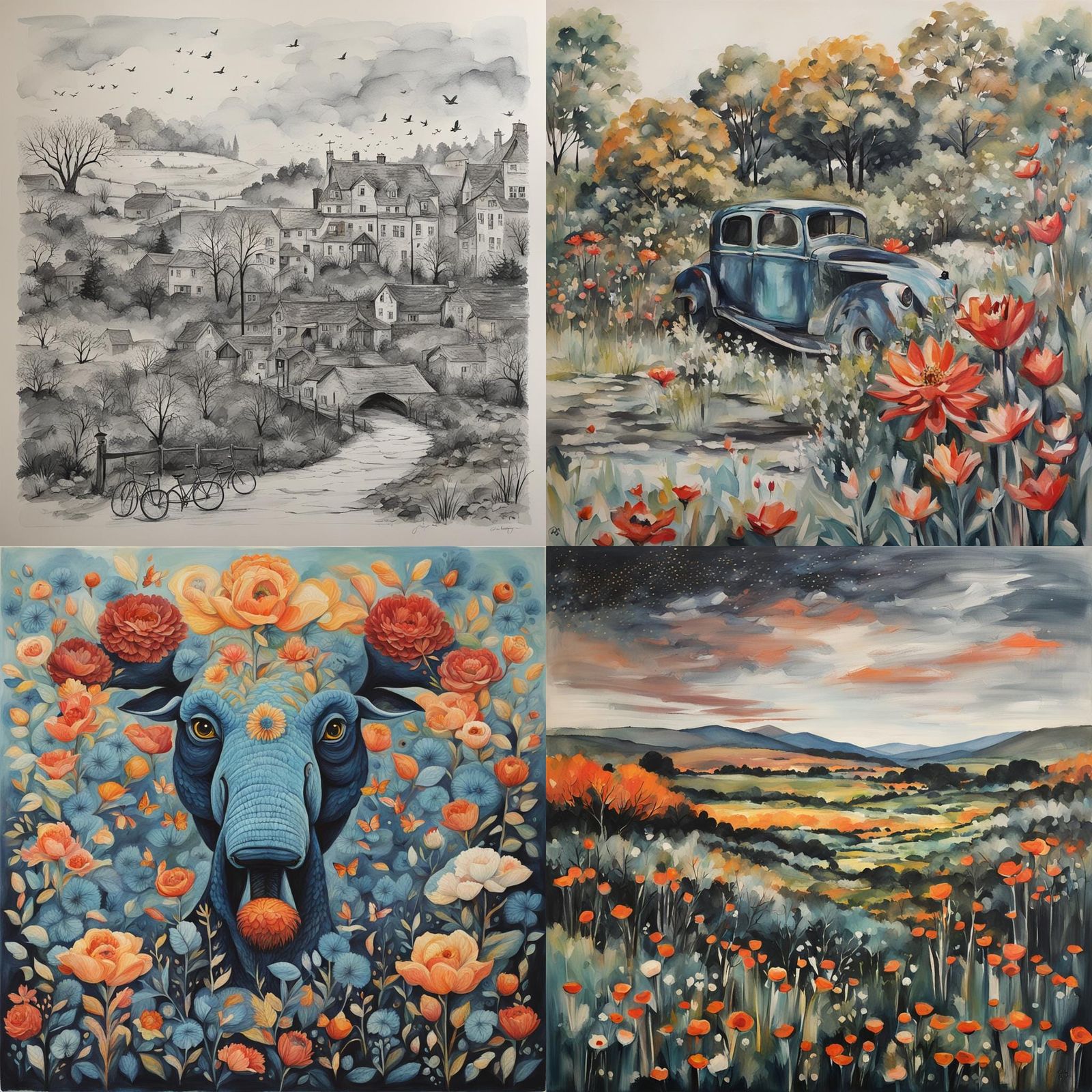 Art in the Style of Sarah Creswell