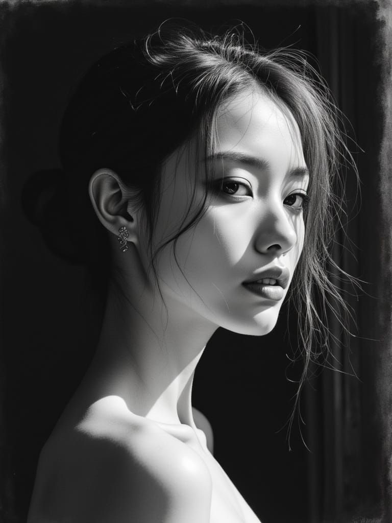 Ethereal Portrait in Colored Pencil Realism