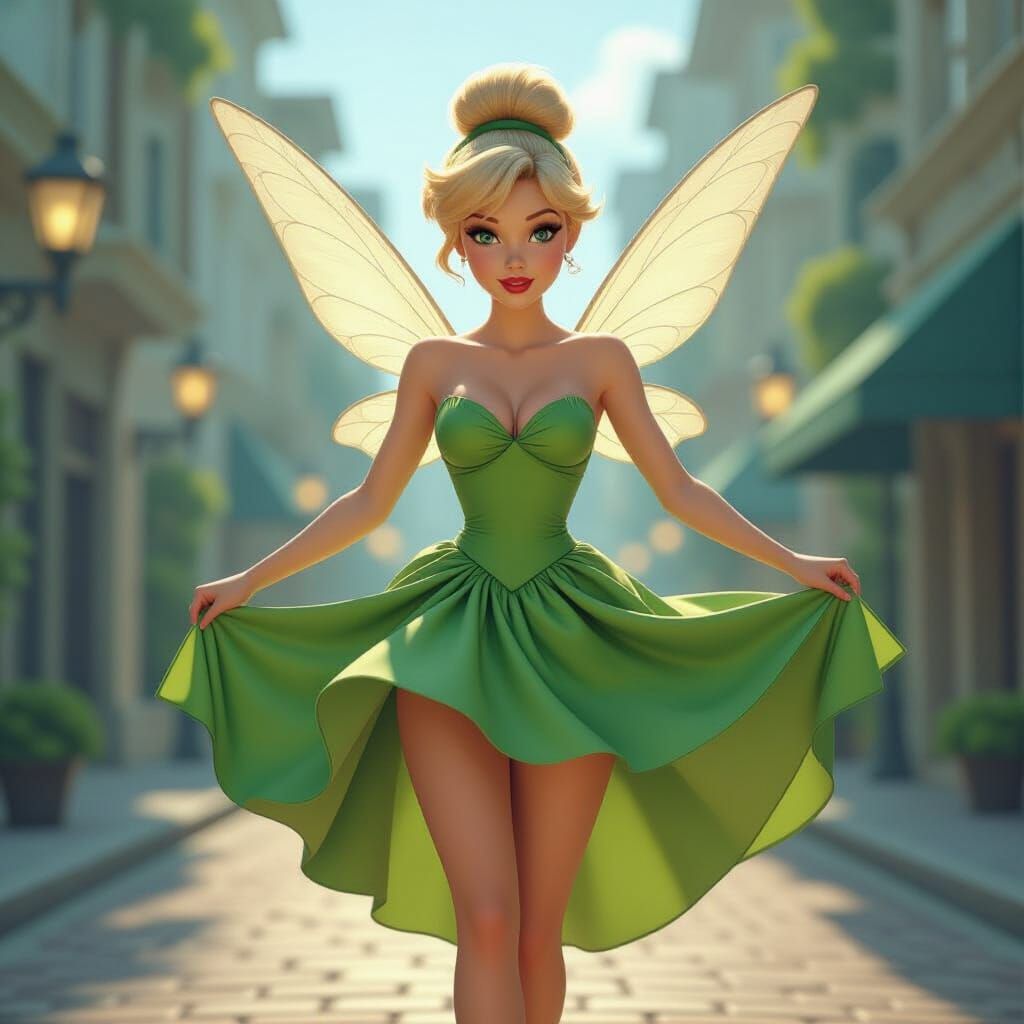 Tinker Bell's Marilyn Monroe Moment in Fantastical Matte Pai...