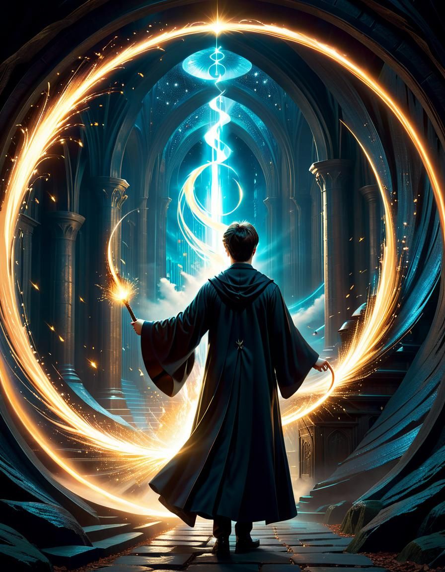 Harry Potter Enters a Magic Portal in 8k