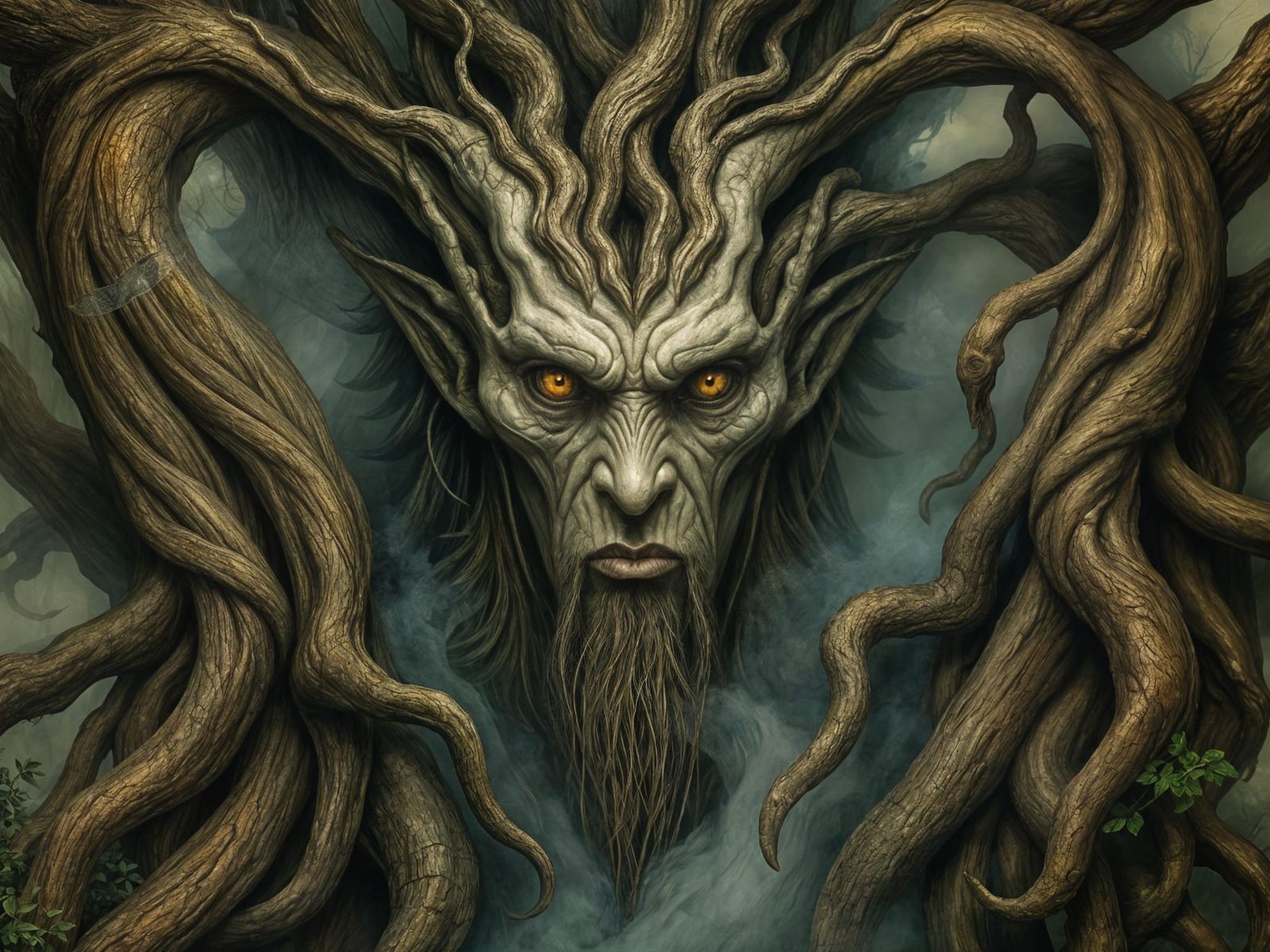 Forest Lord Portrait Inspired by Brian Froud