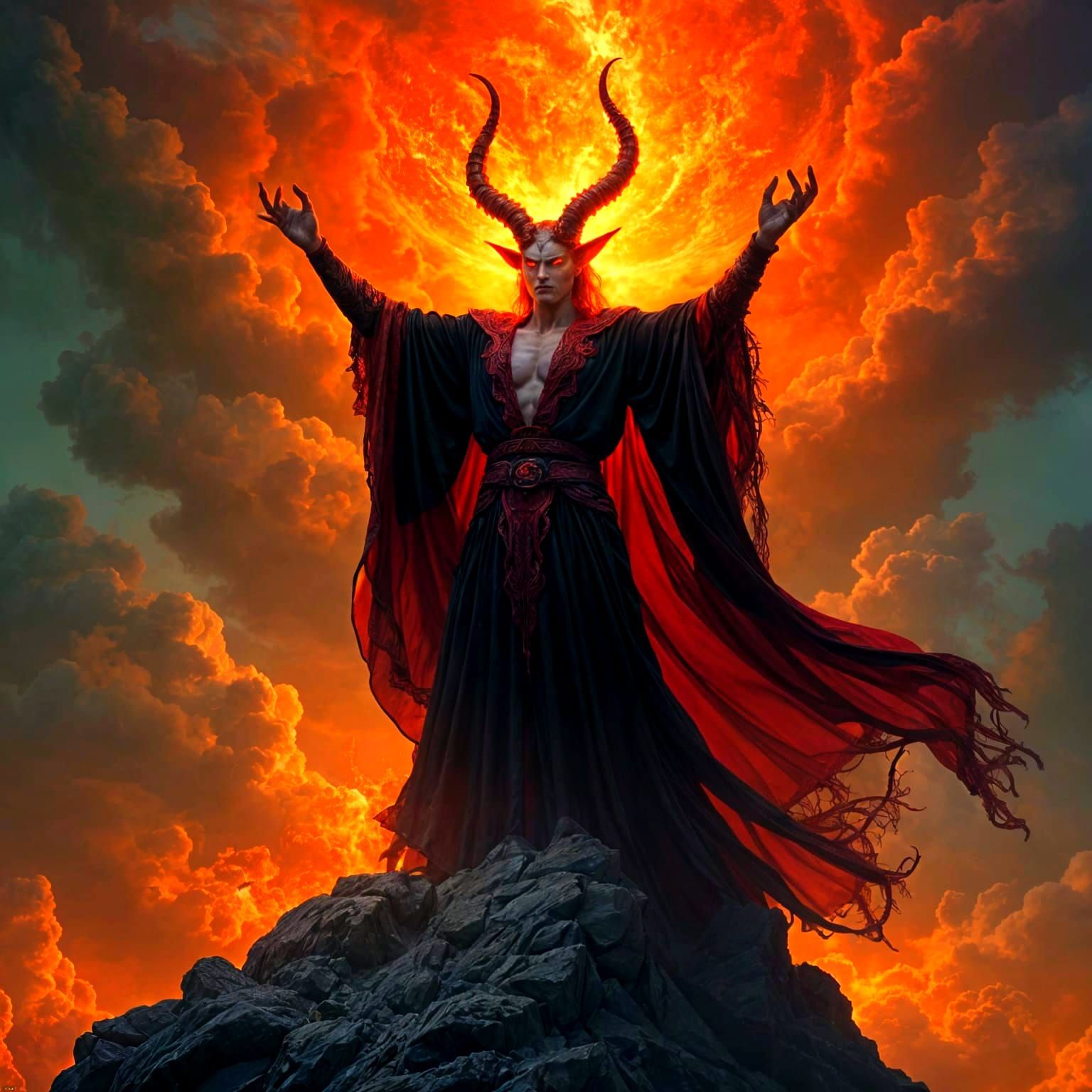 Satan in Mesmerizing, Celestial Glory