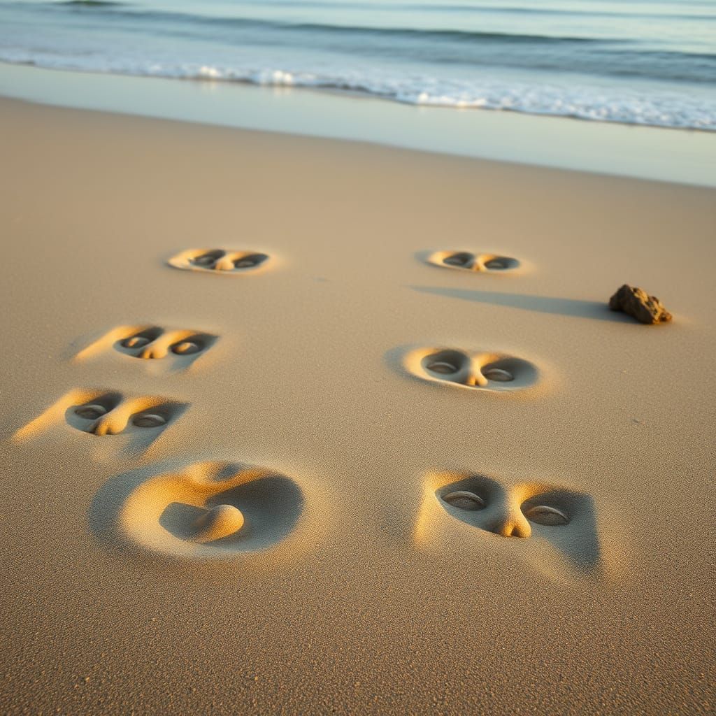 Whispers of the Ocean: Ephemeral Beach Portraits