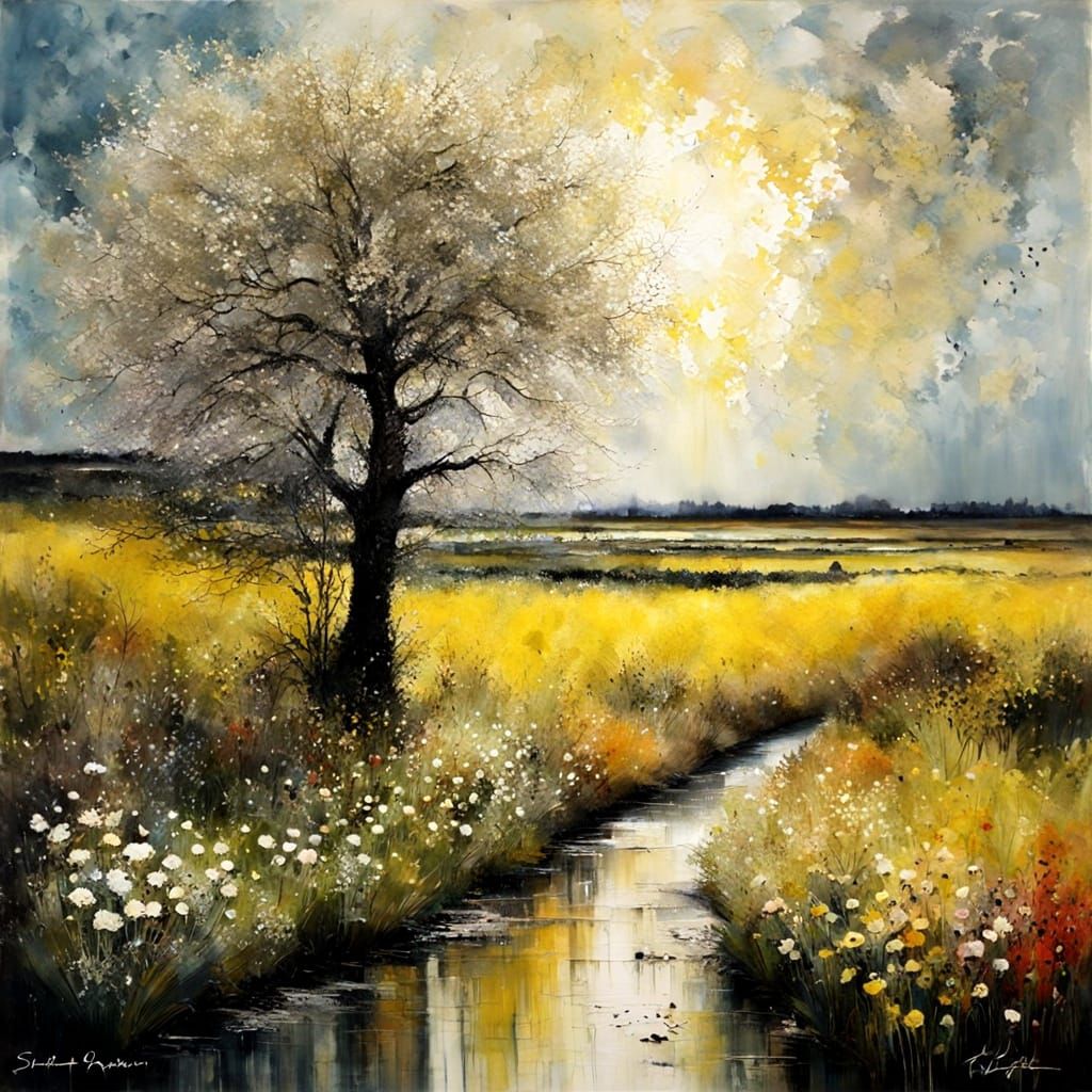 Expressionist Painting: Sunshine and Joyfulness in Summer