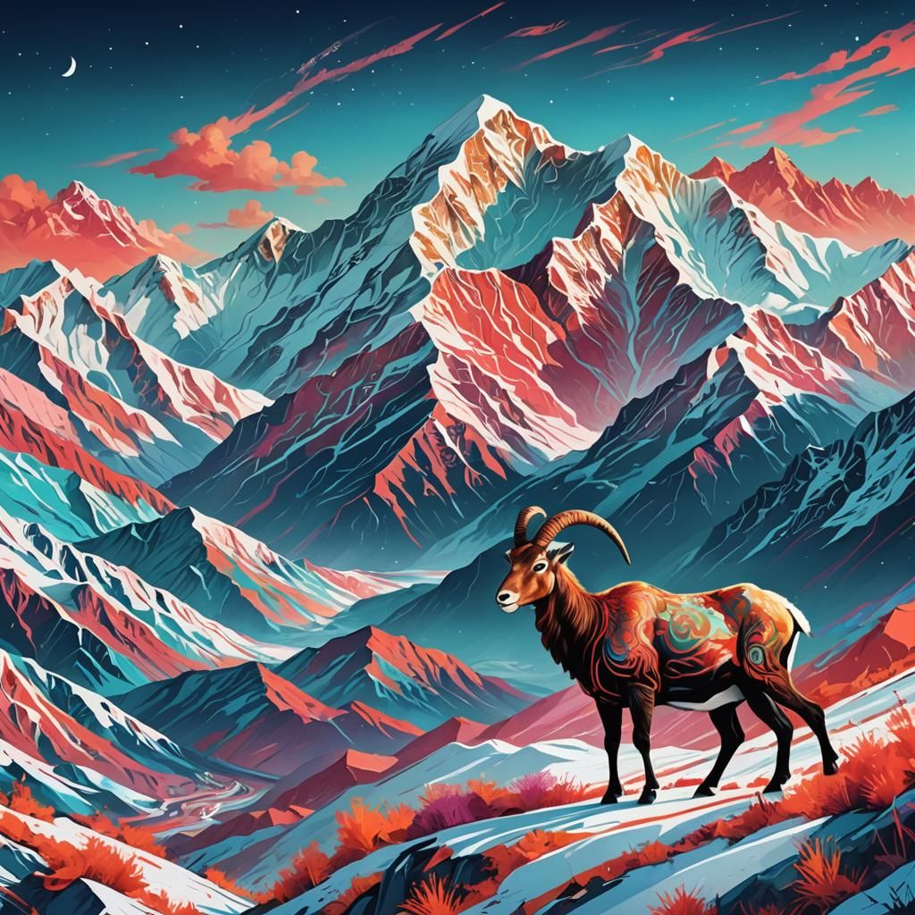 Vibrant Pakistani Landscape Concept Art