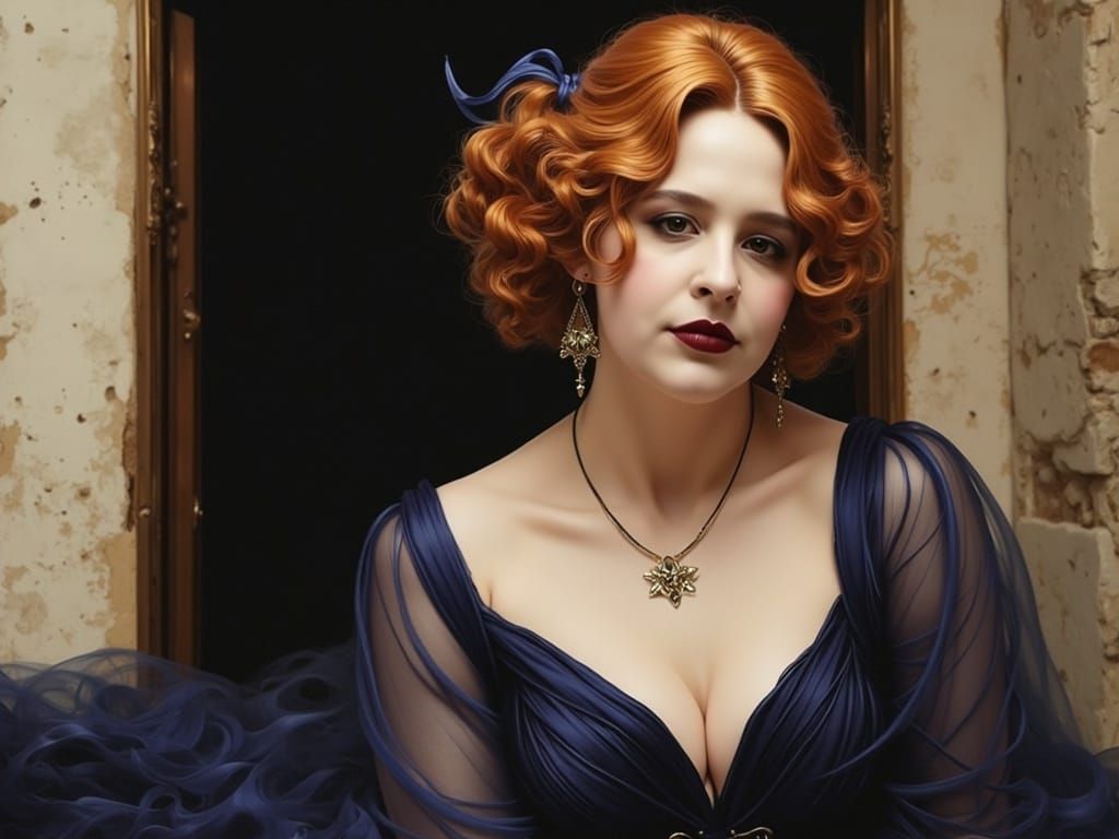 Ethereal Gothic Goddess in Dark Elegance