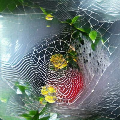 Dew-Kissed Spiderweb: Nature's Delicate Architecture