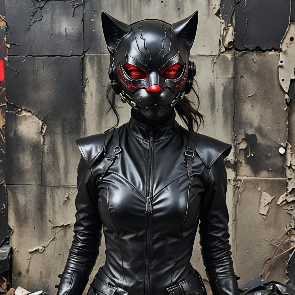 Post-Apocalyptic Catwoman in Gotham City