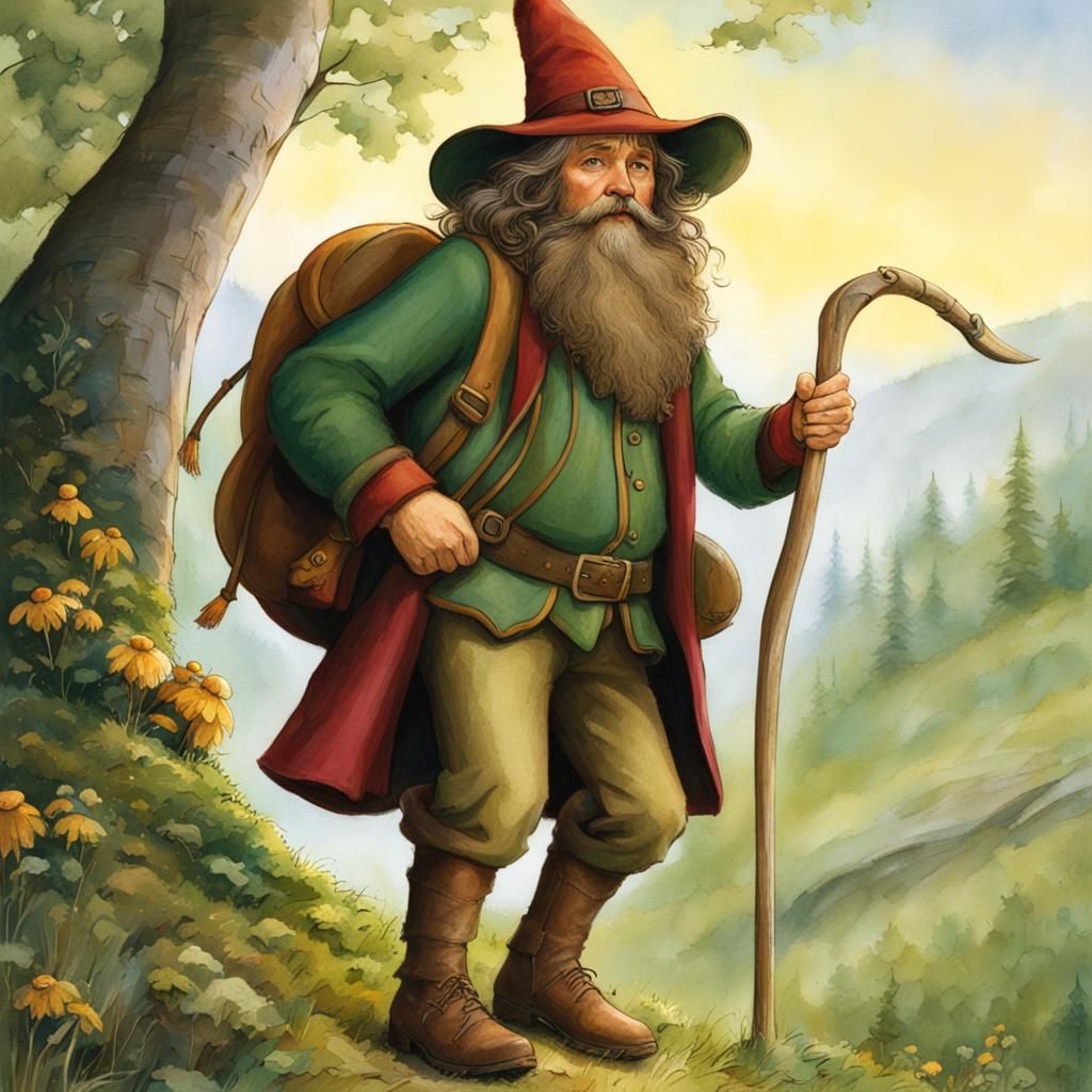 Digital Art Portrait of Tom Bombadil