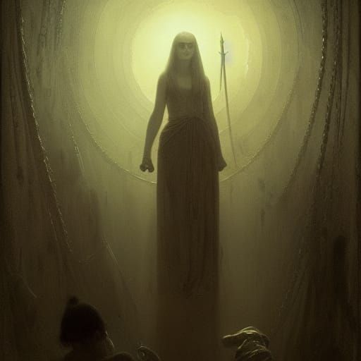 Horror Scene in Style of Gustave Doré