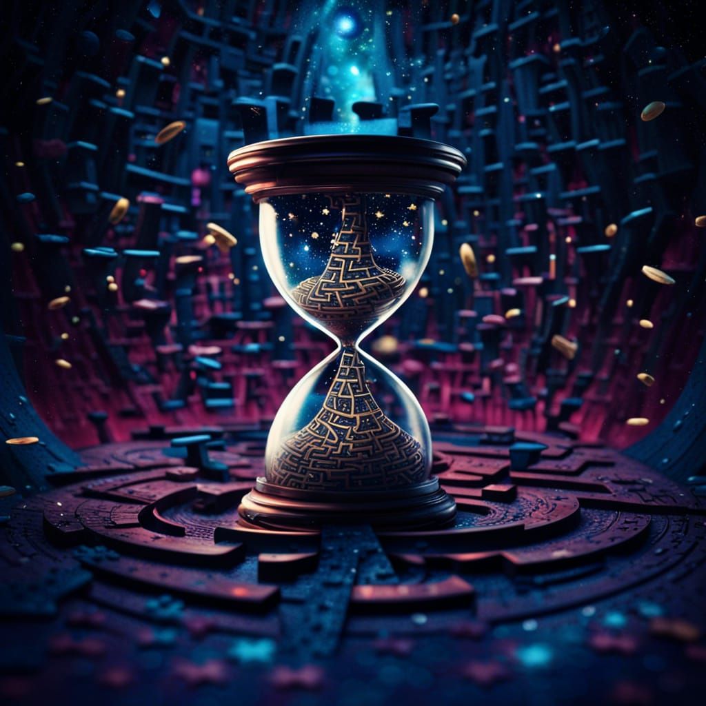 Alice in Wonderland Hourglass Maze