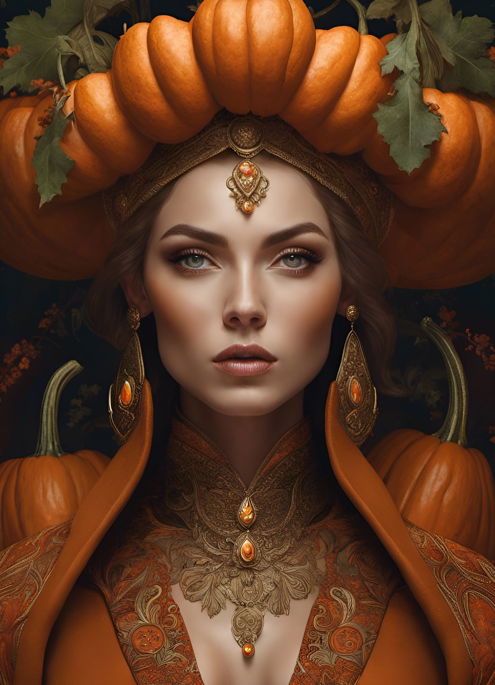 Autumn Goddess in Intricate Detail