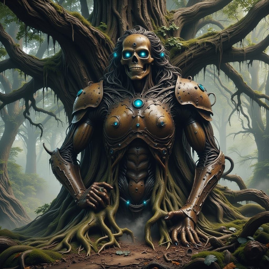 Robot Climbs Ancient Tree in Fantastical Style