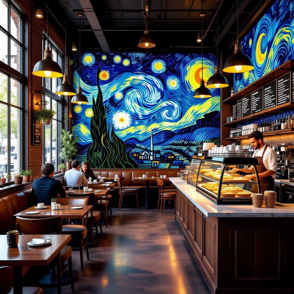 Night Cafe: A Vibrant Bakery & Coffee Shop