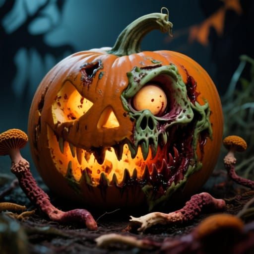 Zombie Pumpkin Harvest Nightmare