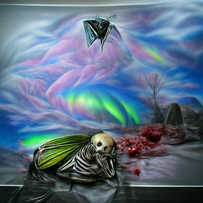 Surreal Holographic Aurora: Hyperrealistic Digital Art