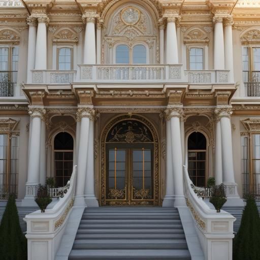 Majestic Diamond Mansion in Baroque Architectural Style