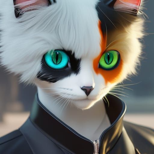 Tokyo Ghoul Cat: Detailed Matte Painting in 8K