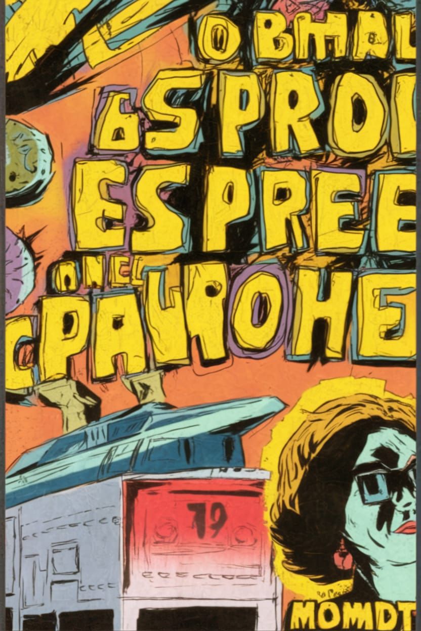 Cyberpunk Art in Vibrant Colors: A Futuristic Scene