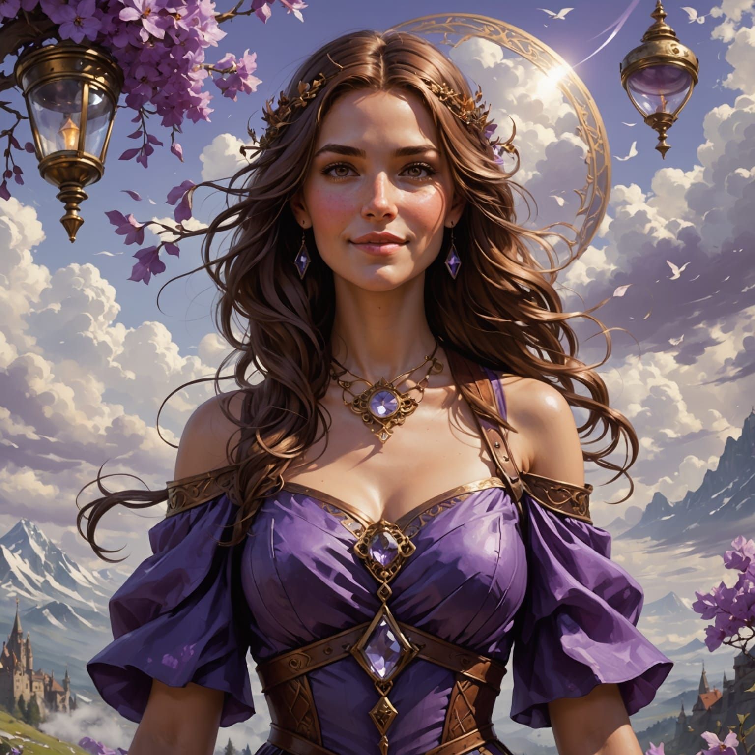 Ethereal Beauty in Cloud Realm