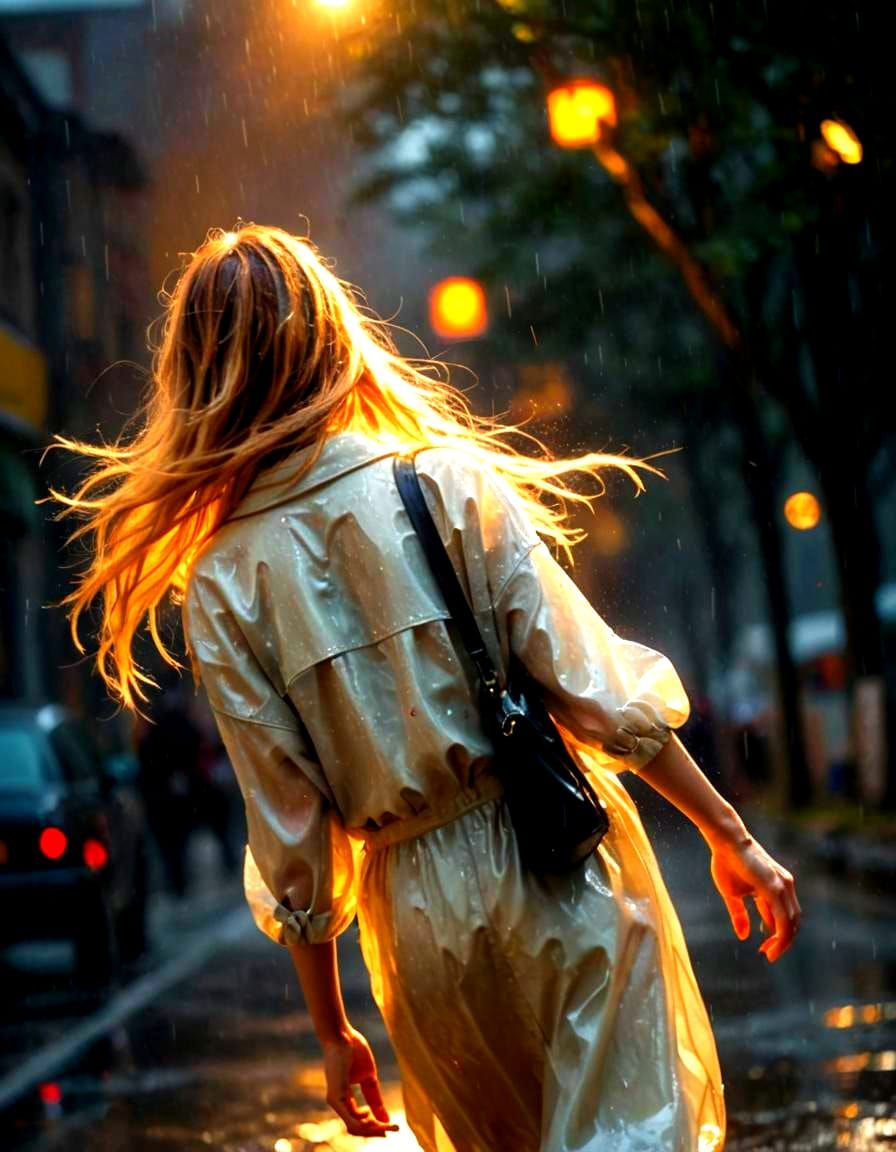 Realistic Cinematic Stock Photo of a Farewell