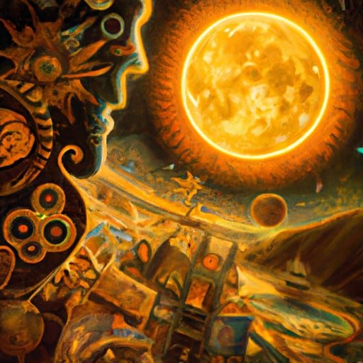 Whimsical Sun, Moon, and Stars Aesthetic