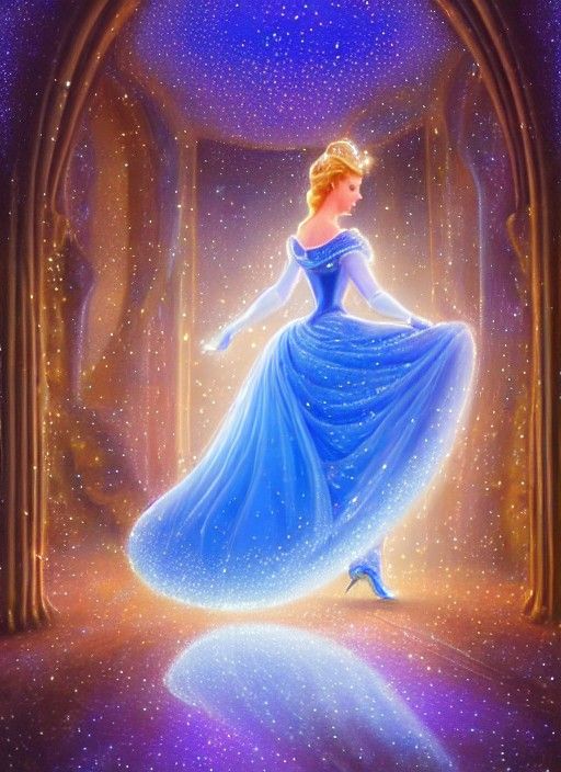 Ornate Glass Slipper in Art Nouveau Style