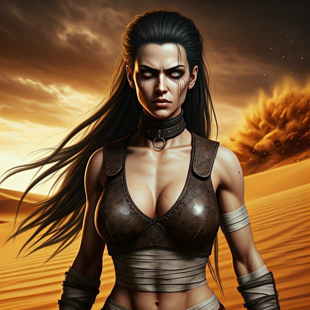 Fierce Rogue Warrior Erupts into Gritty Sandstorm
