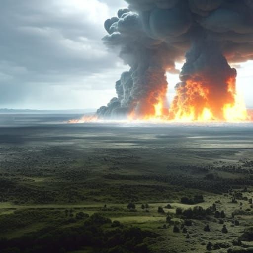 Epic Thermonuclear Explosion: Digital Matte Painting
