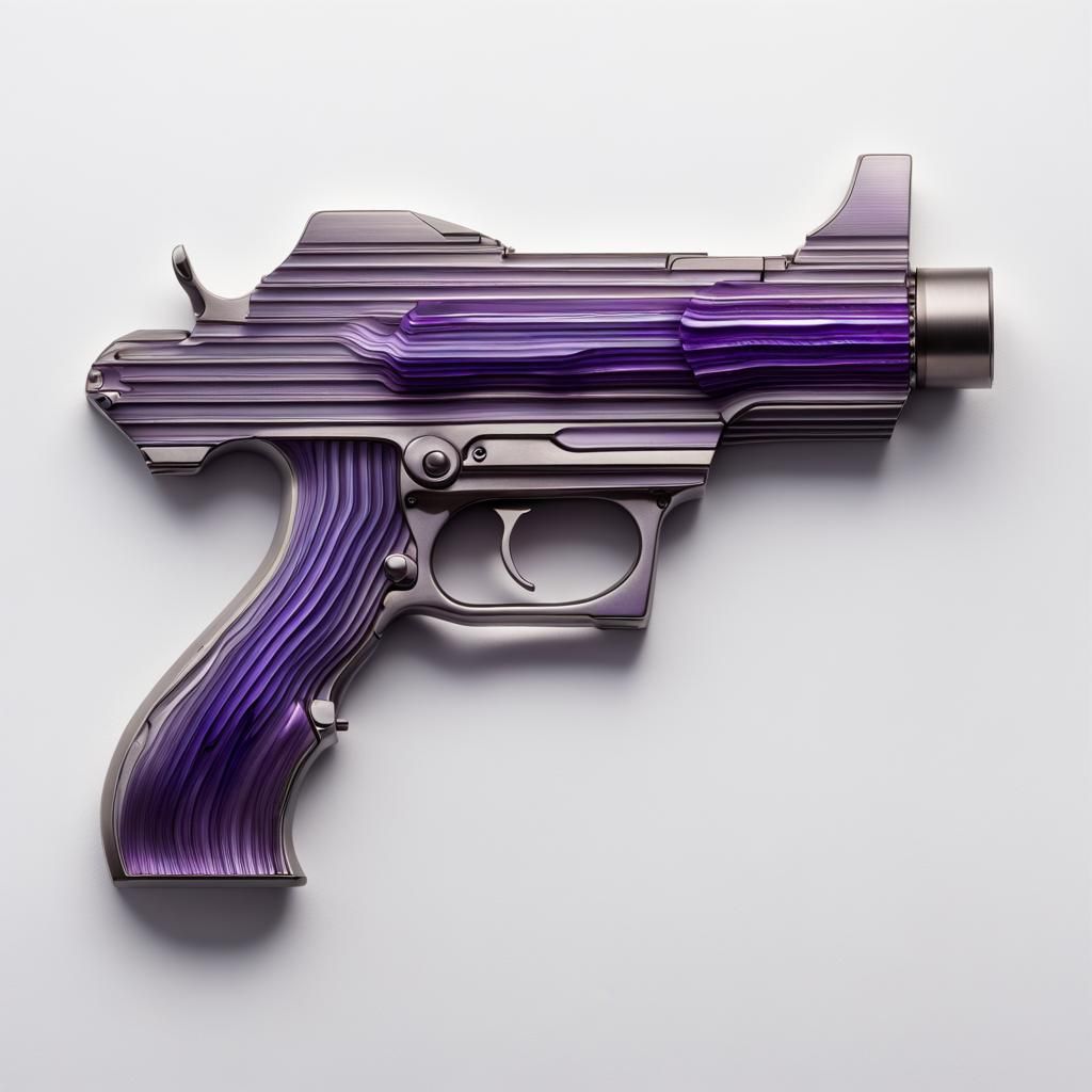 Amethyst Titanium Ray Gun with Barrett Zephyr Parts