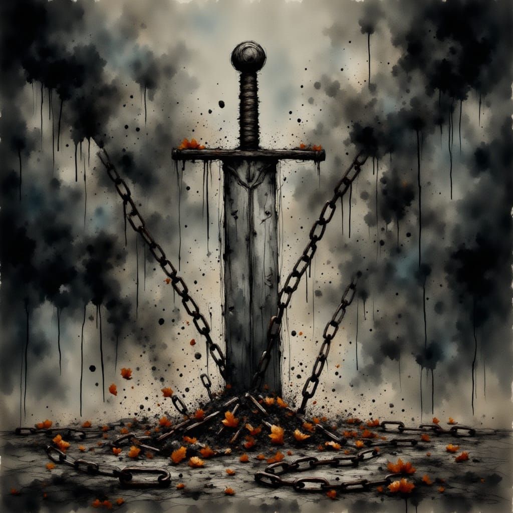 Sword Shattering Chains: Freedom's Unyielding Force