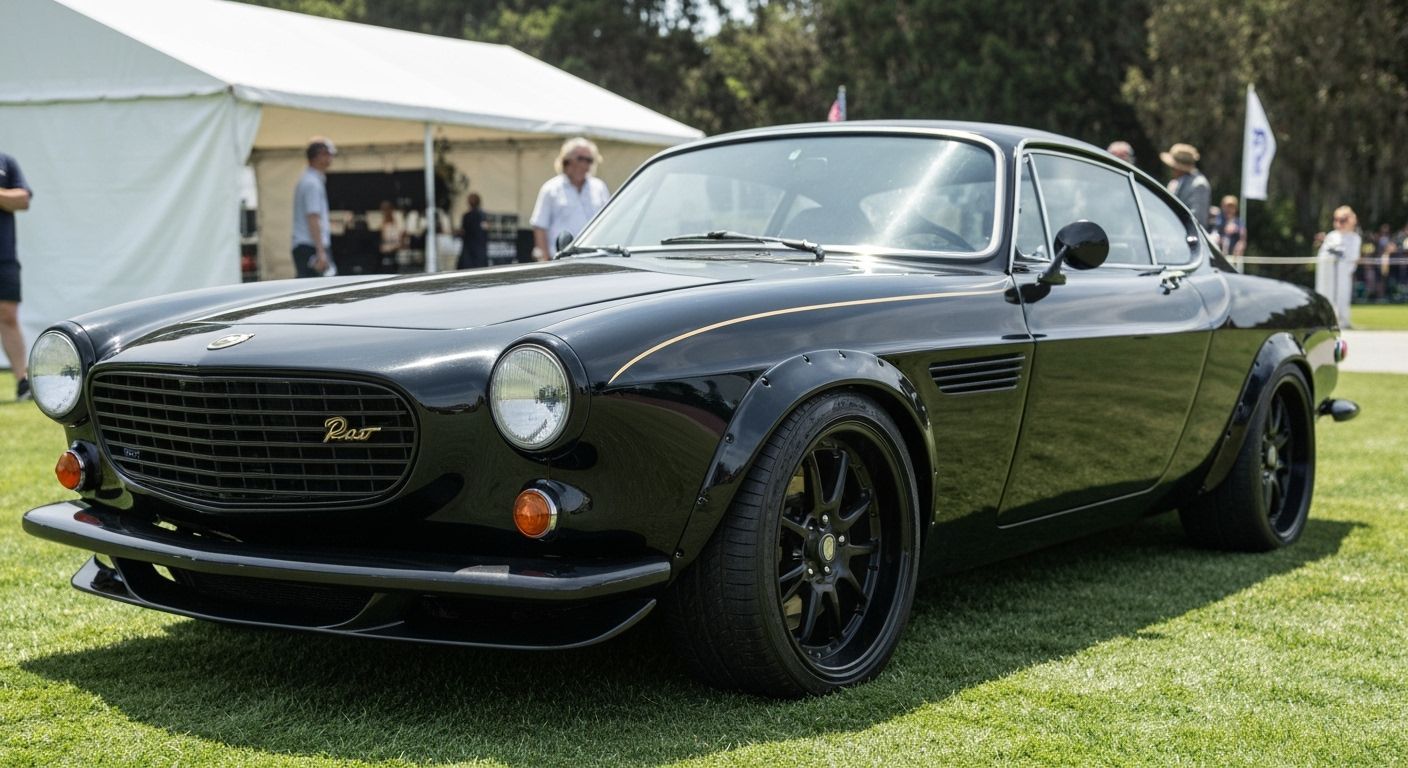 Restomod 1970 Volvo 1800E on Display