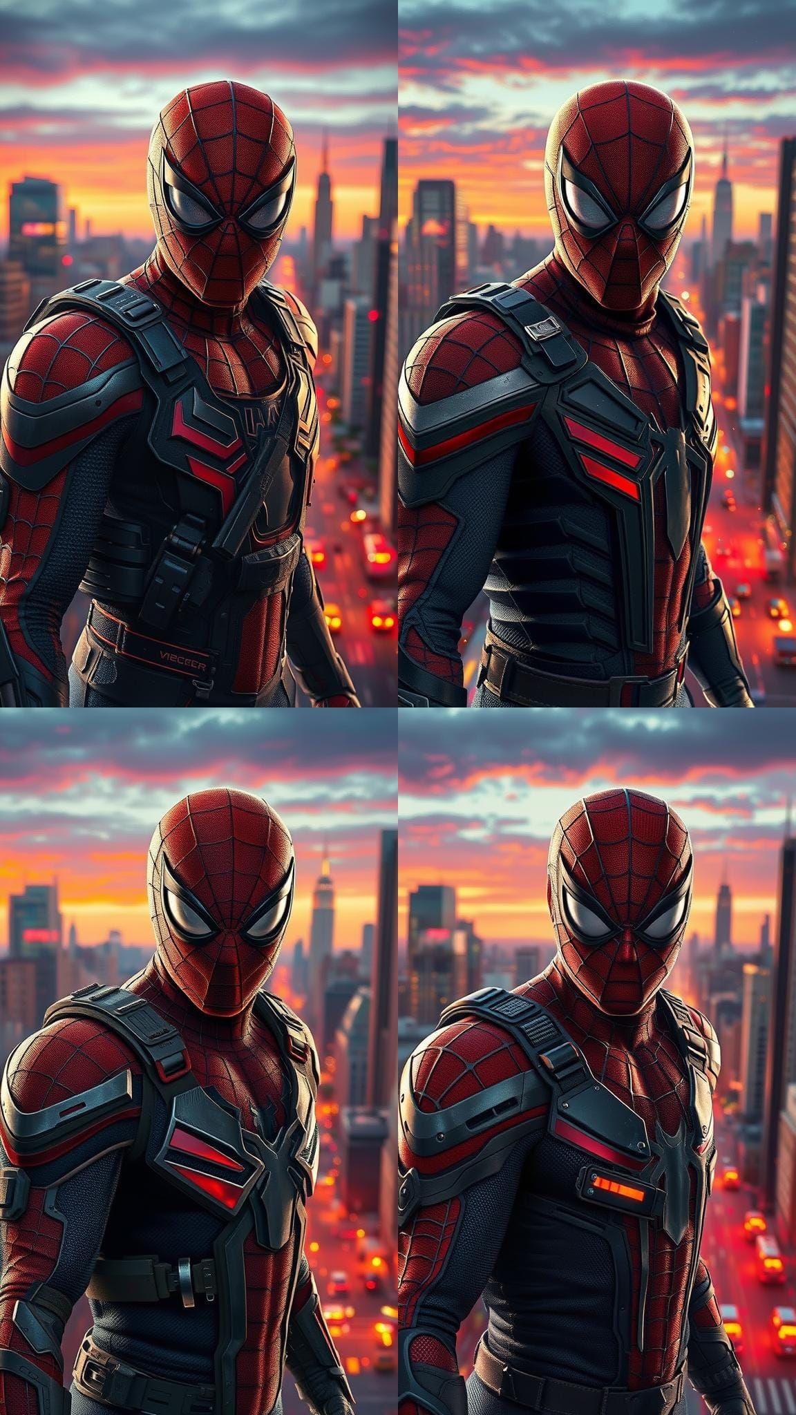 Spiderman in Military Gear Concept Art