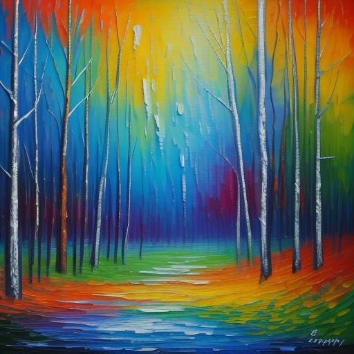 Sound of Silence: Neo-Impressionist Oil Painting
