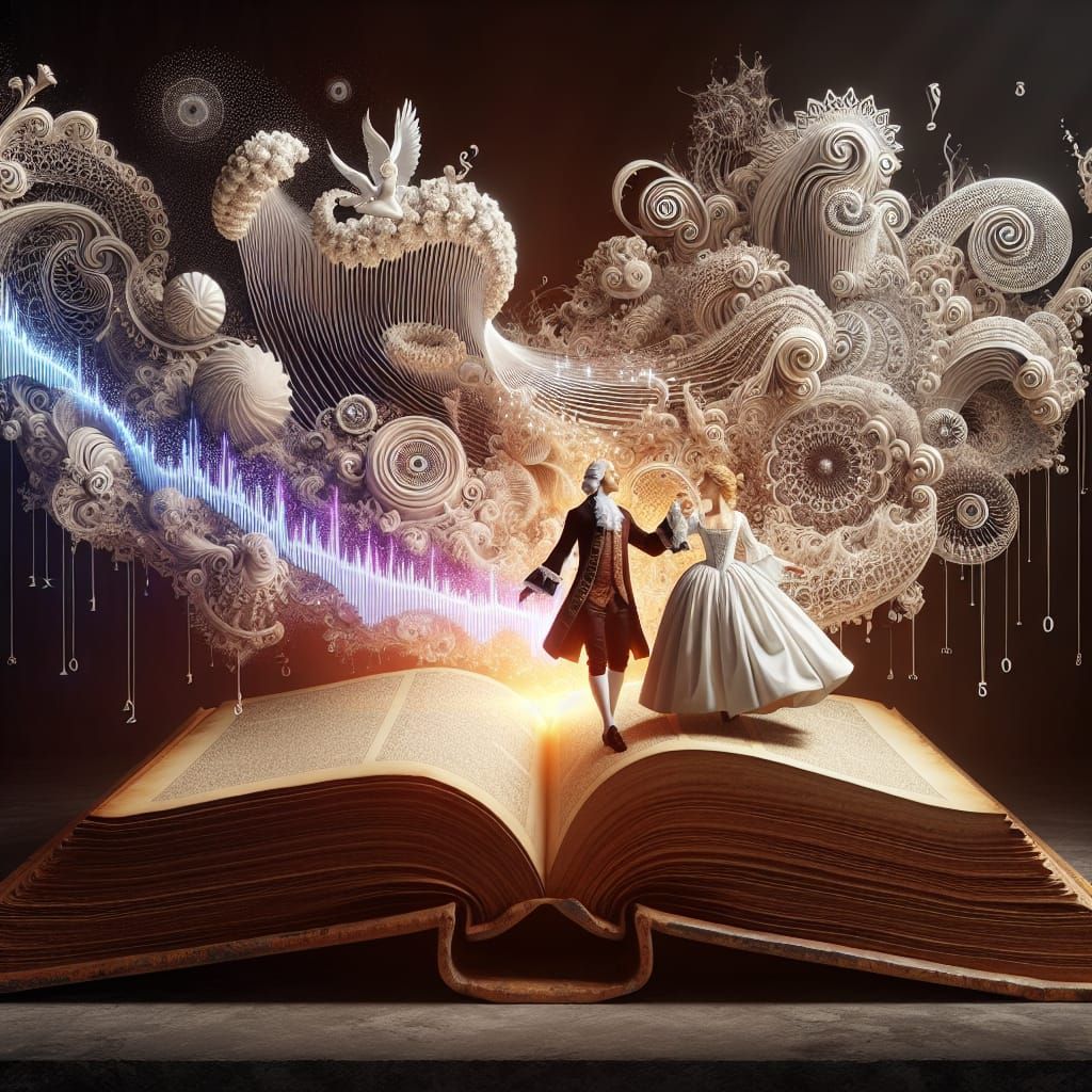 Baroque Dancers Emerge from Ancient Book