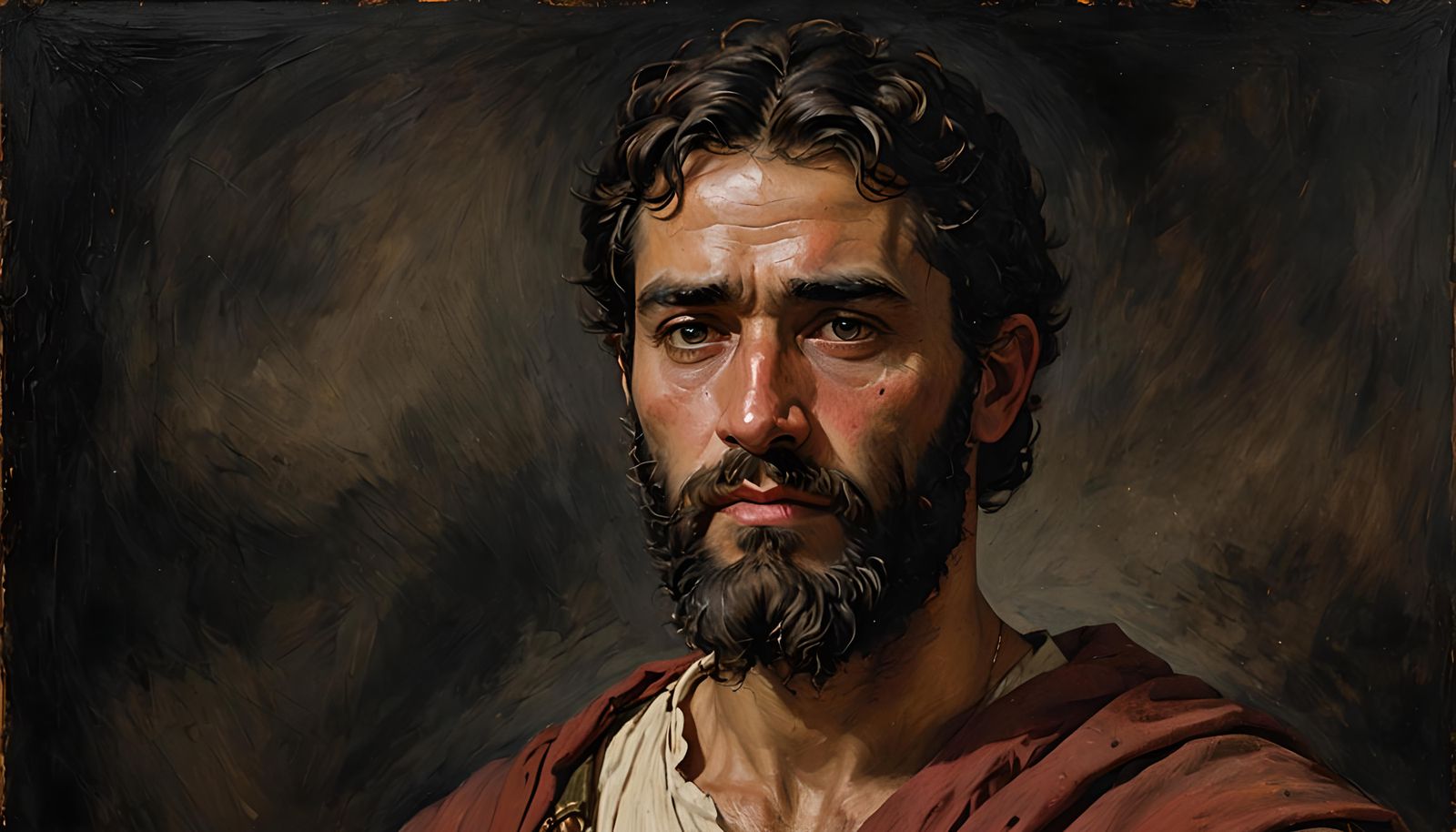 Young Paul the Apostle in Impressionist Portrait