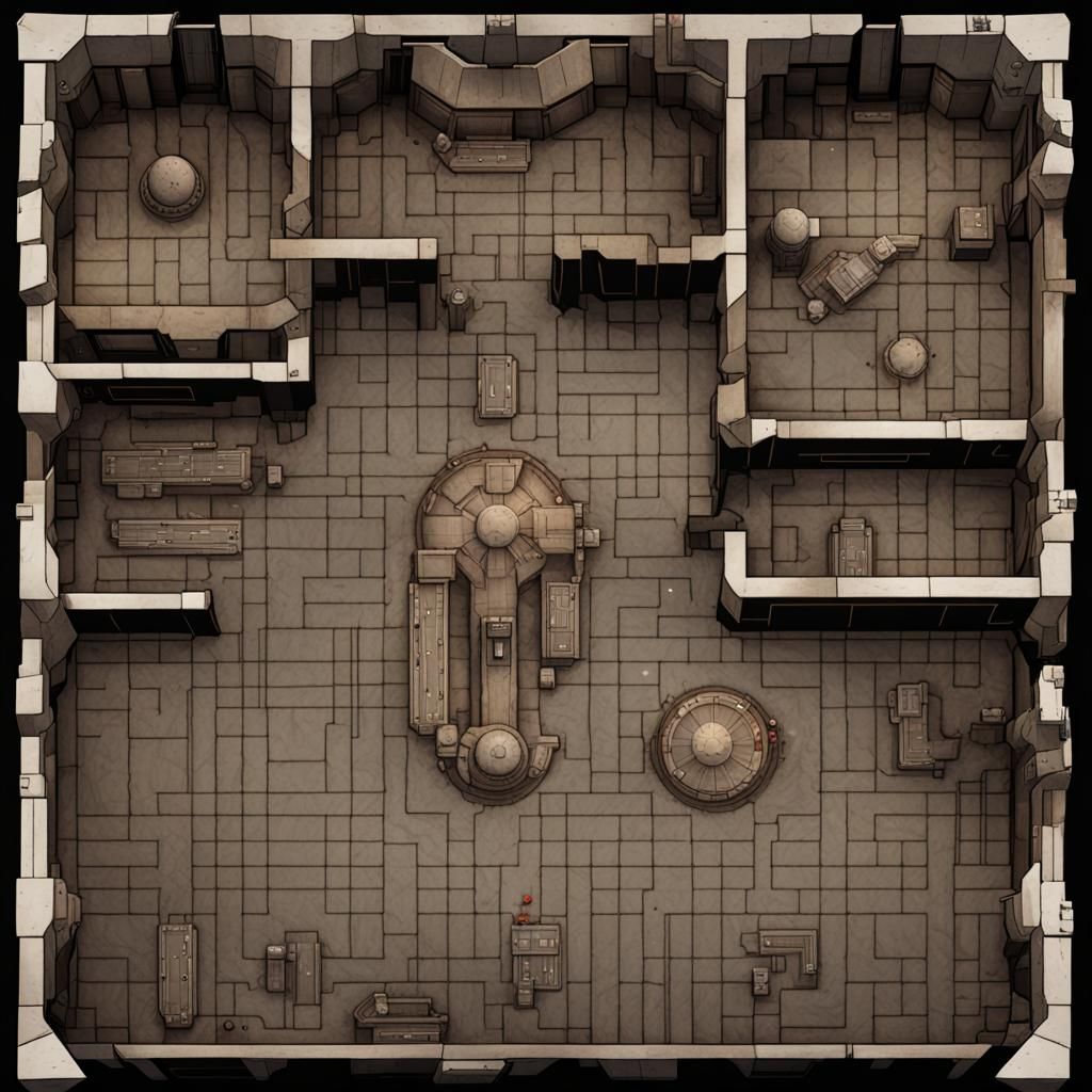 Star Wars Imperial Prison Isometric Battlemap