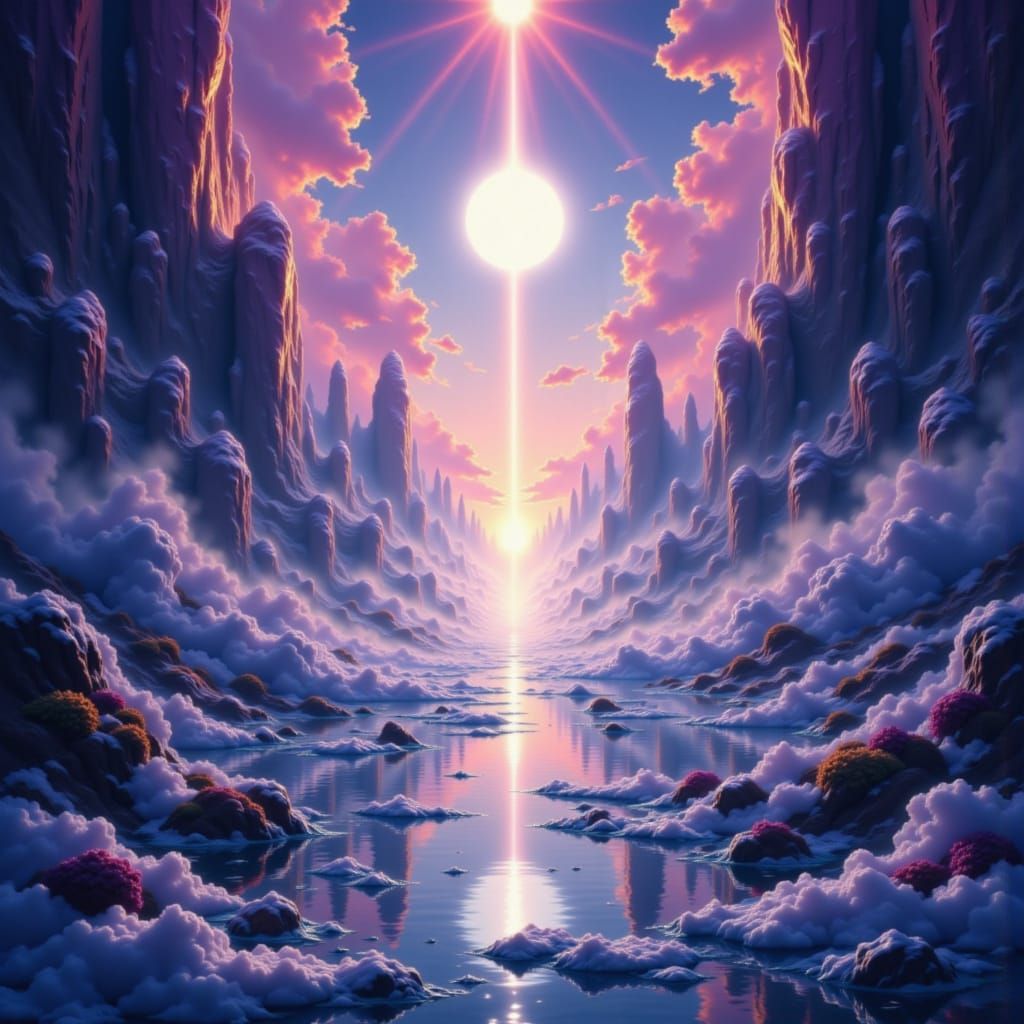 Ethereal Light Cycle Digital Painting