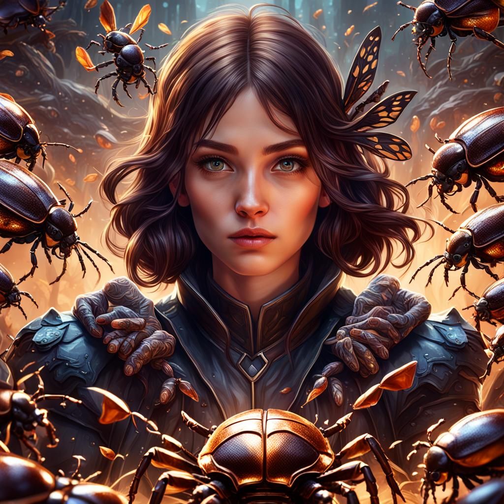 Girl with Beetle: Detailed Matte Painting in Unreal Engine