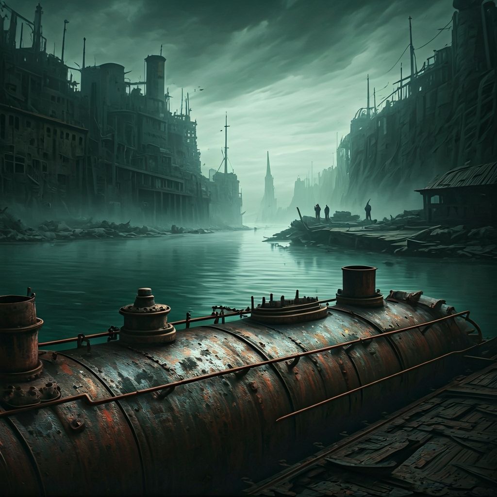 Derelict Harbor in Radioactive Wasteland