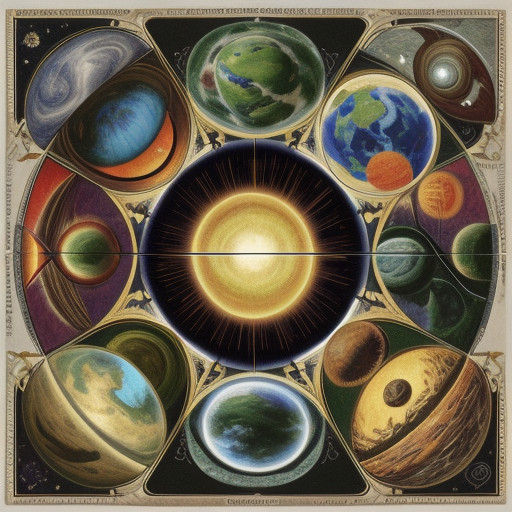 Abstract Digital Art Piece in Neon Hues