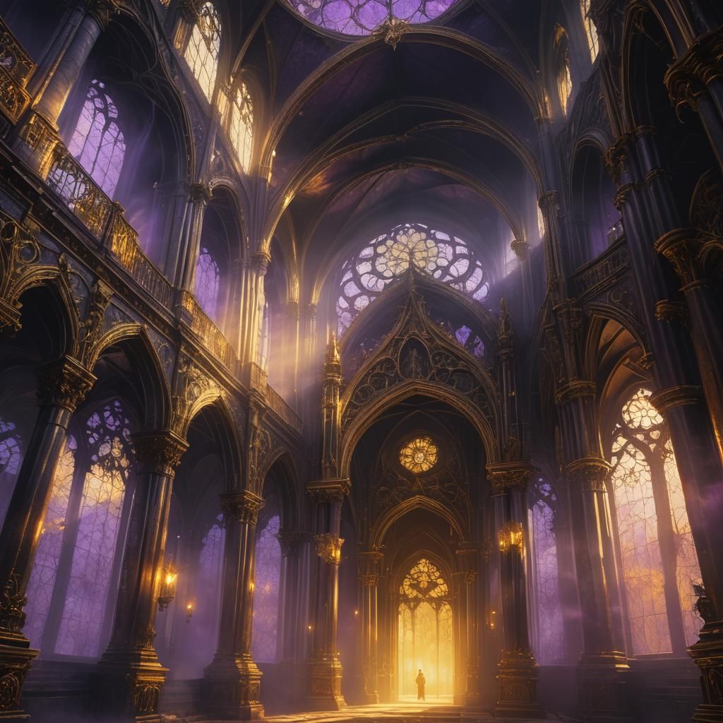 Dark Fantasy God Creates Mankind: Digital Art