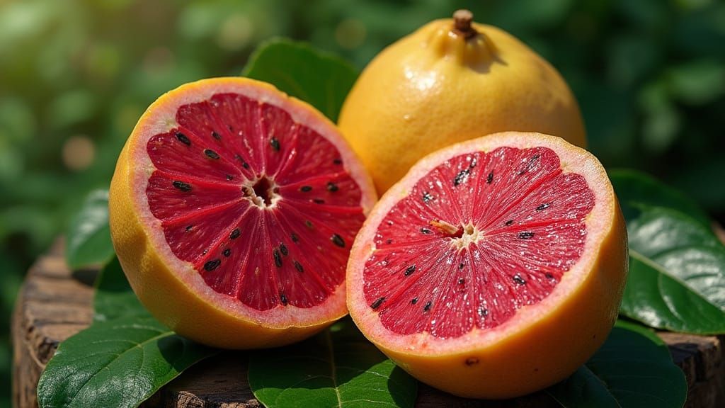 Plump Starfruit Berry in a Vibrant Natural Setting