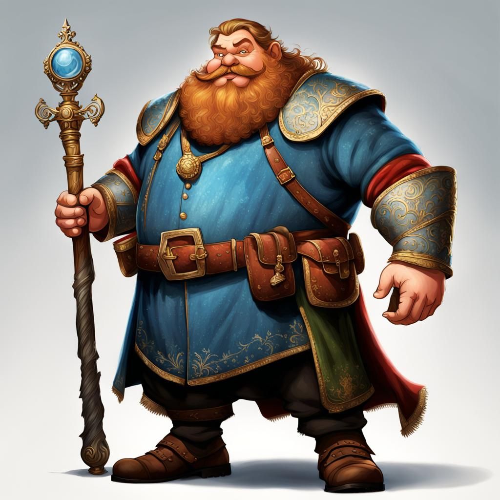 Prince Charming is an Obese Overweight Fat Big Dwarf stock c...