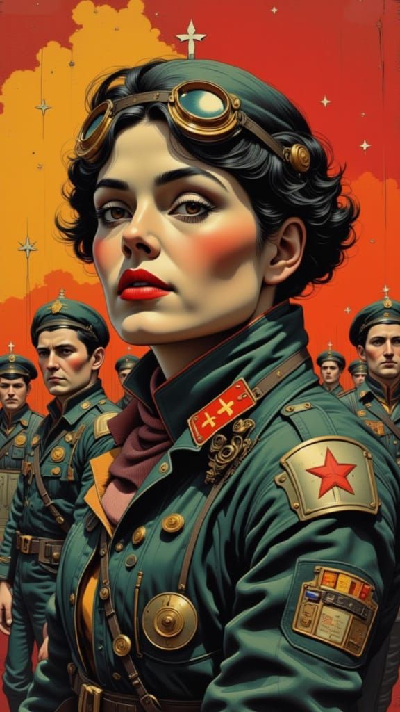 Soviet Era Scientist Heroes Portrait