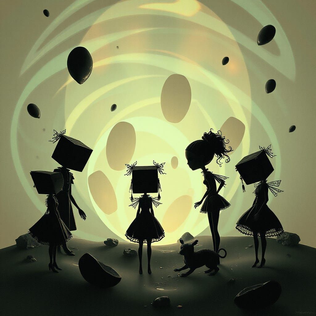 a world with Square-headed characters